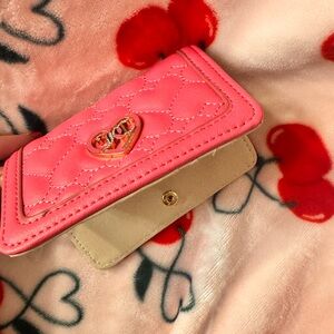 Pink Quilted Heart Accent Wallet